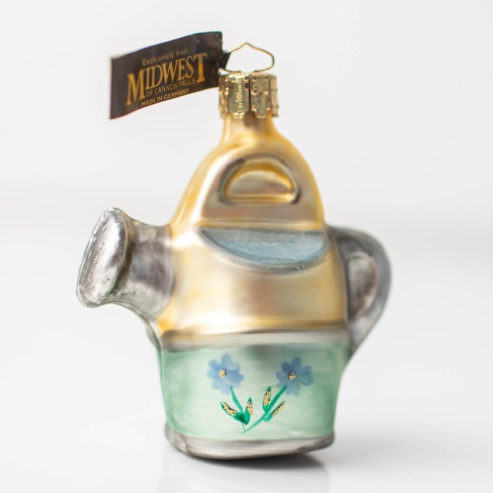 Midwest of Cannon Falls‎ Gardening Watering Can Glass Ornament